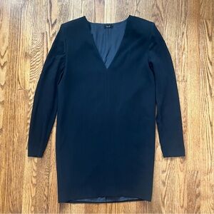 Massimo Dutti Black Long Sleeve Dress